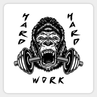 Hard Work Gym Sticker